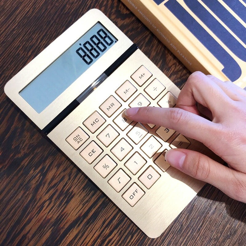 DETAIL 電卓 10ディジット インゴット カリキュレーター ゴールド 10digit ingot calculator