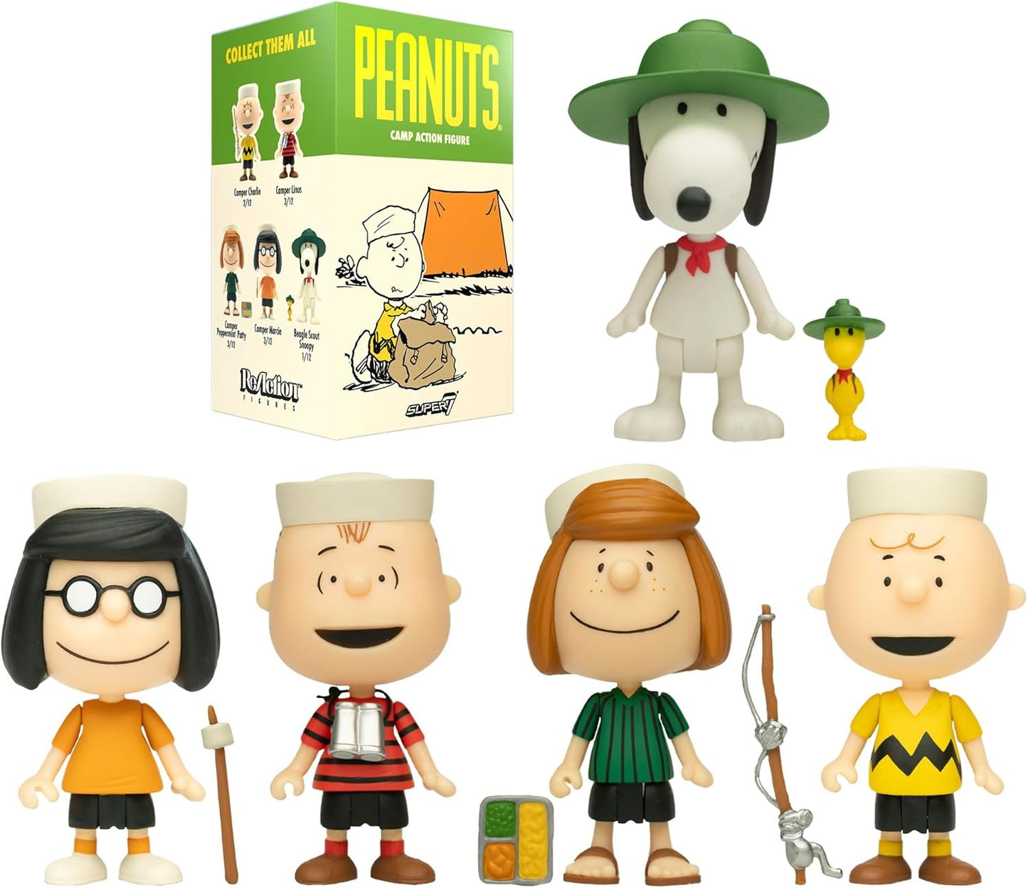 スーパー7 ピーナッツ ブラインドボックス ウェーブ3 キャンプ Super7 Peanuts Blind Box Wave 3 Camp