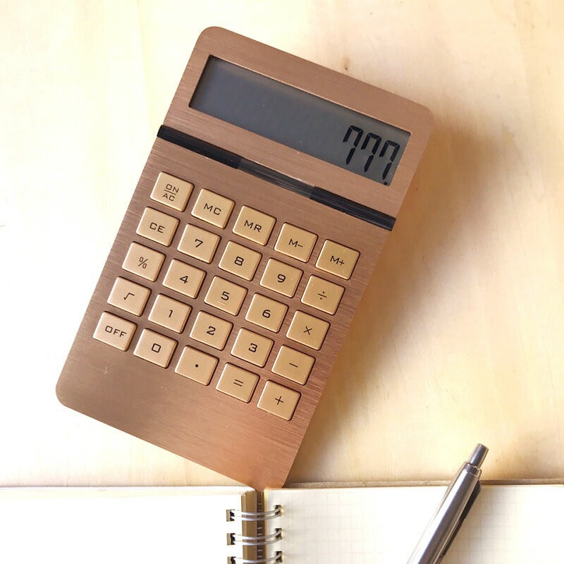DETAIL 電卓 10ディジット インゴット カリキュレーター ゴールド 10digit ingot calculator