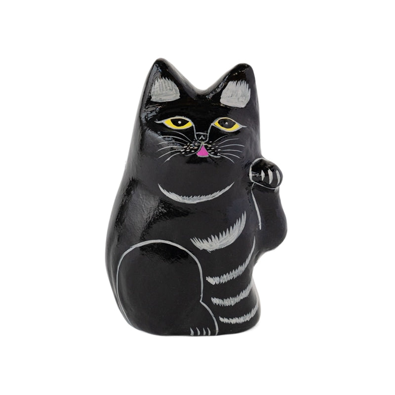 インドの招き猫 アマブロ amabro PAPER MACHE CAT DOLL