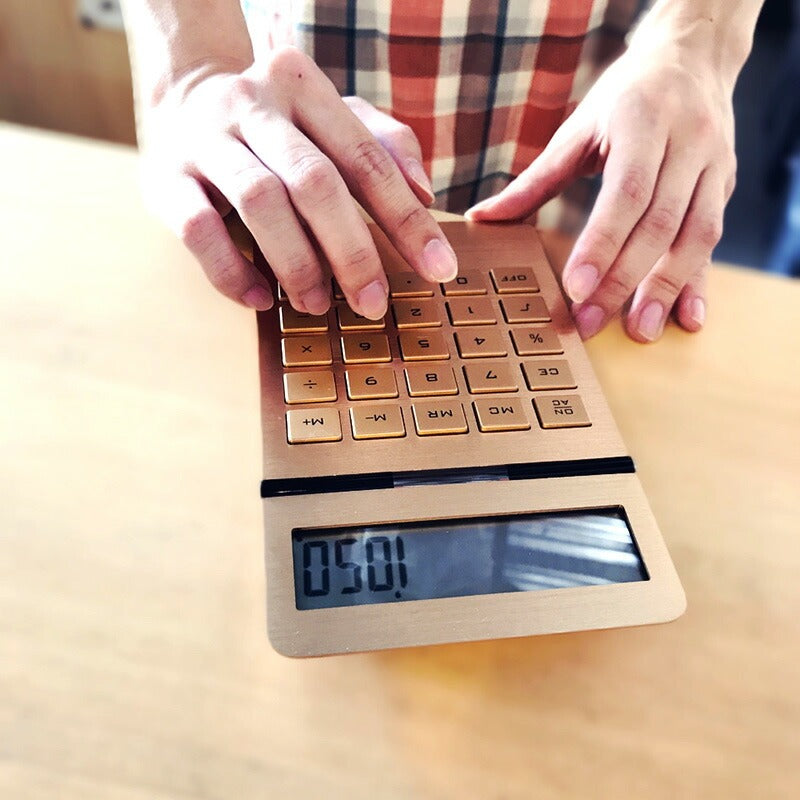 DETAIL 電卓 10ディジット インゴット カリキュレーター ゴールド 10digit ingot calculator