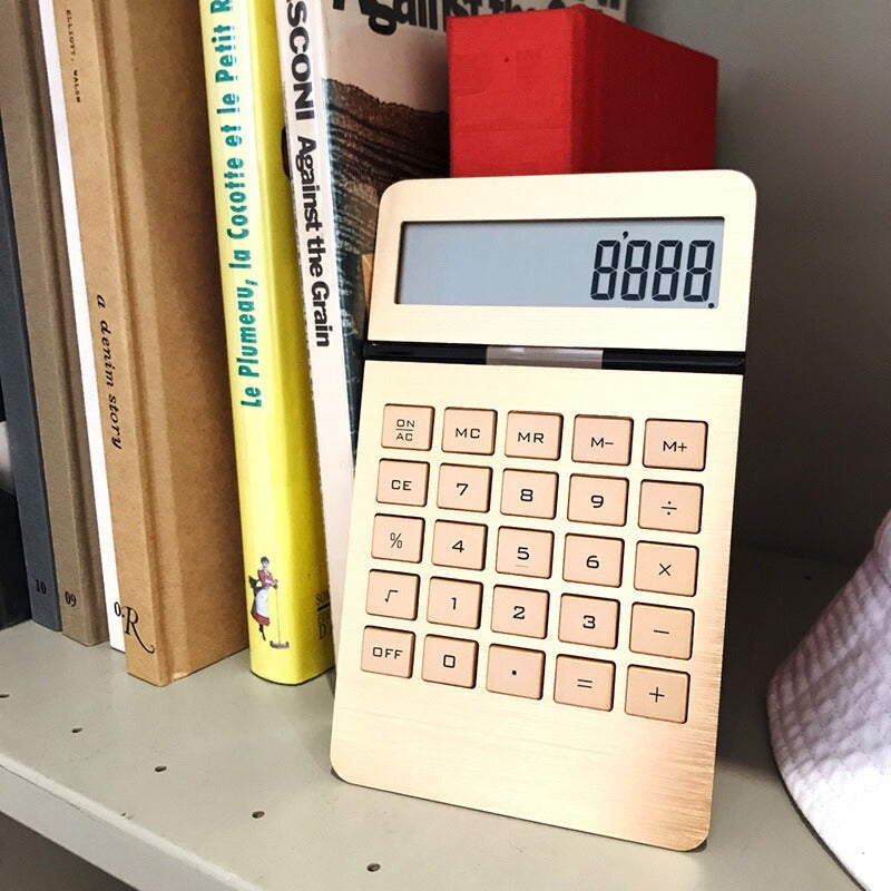 DETAIL 電卓 10ディジット インゴット カリキュレーター ゴールド 10digit ingot calculator