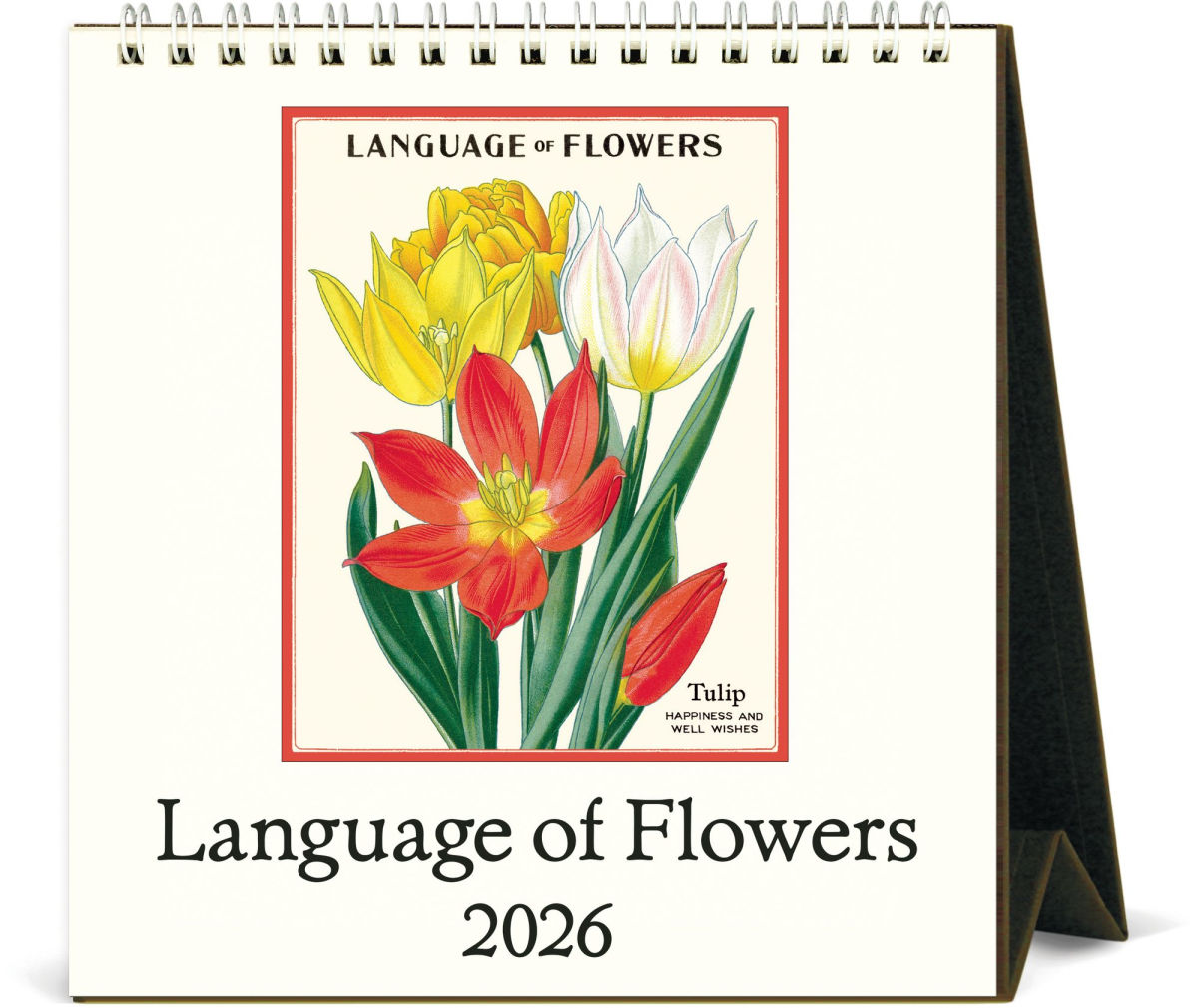 カバリーニ 2026年 カレンダー 卓上 Language of Flowers 花言葉