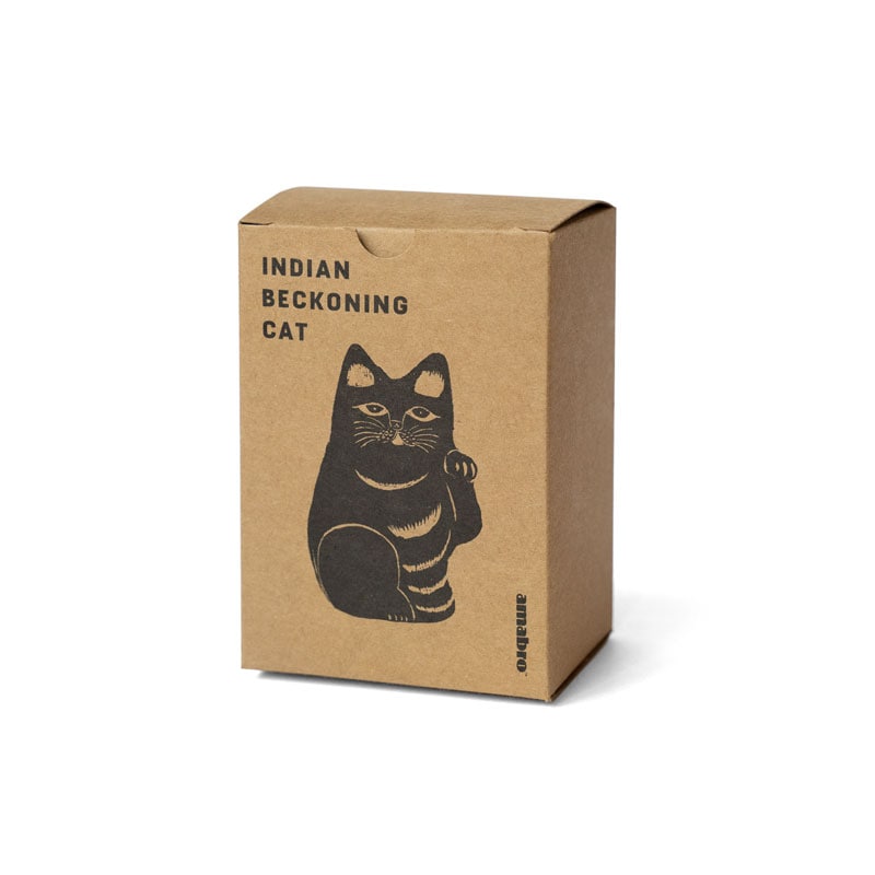 インドの招き猫 アマブロ amabro PAPER MACHE CAT DOLL