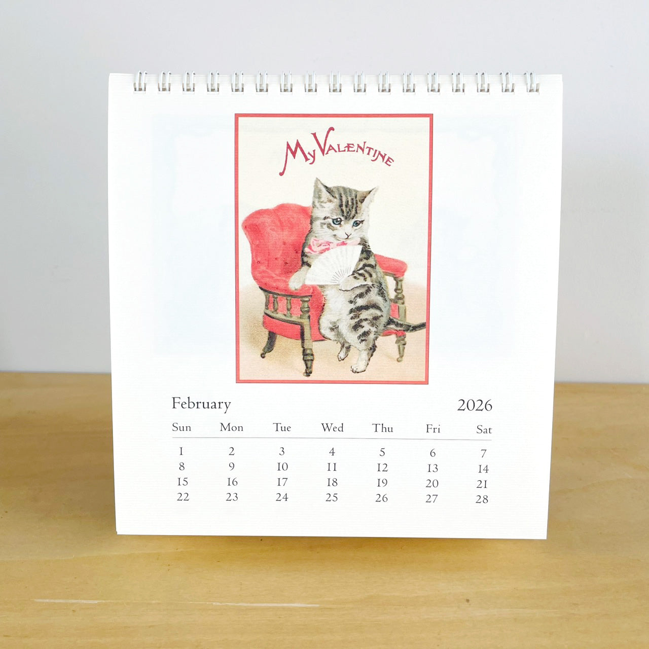 カバリーニ 2026年 カレンダー ヴィンテージ キャット VintageCats 卓上