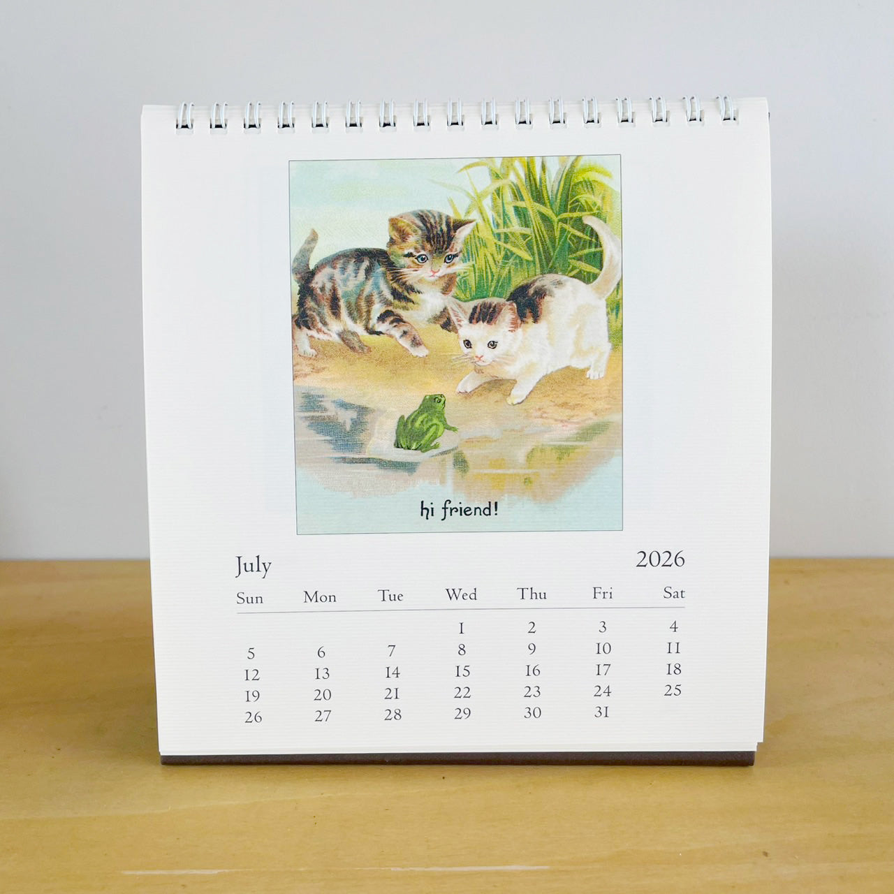 カバリーニ 2026年 カレンダー ヴィンテージ キャット VintageCats 卓上