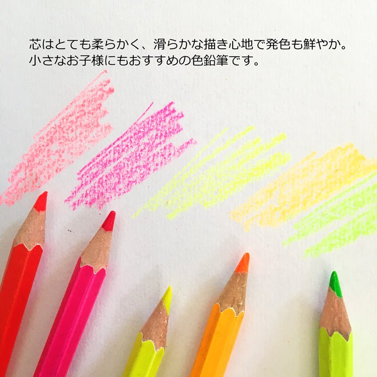 コーリン色鉛筆 ネオンカラー 11色 775六角 12本入