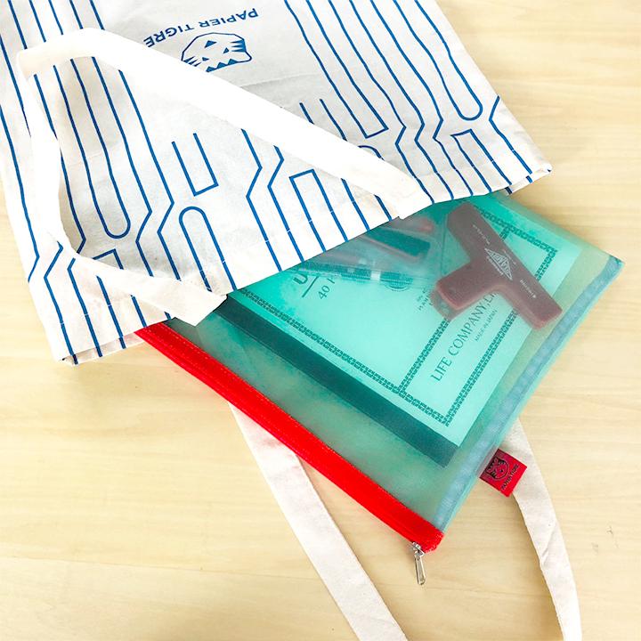 メッシュポーチ A4サイズ パピエティグル PAPIER TIGRE POCKET L