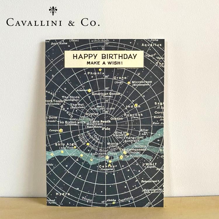カバリーニ バースデーカード 天体 CAVALLINI