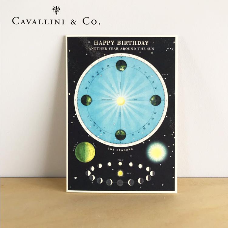 カバリーニ バースデーカード アストロノミ― CAVALLINI