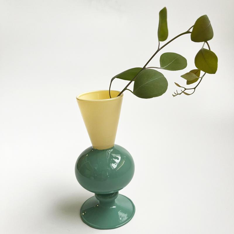 アマブロ ツートーン ミニベース 花瓶 MINI VASE TWO TONE amabro
