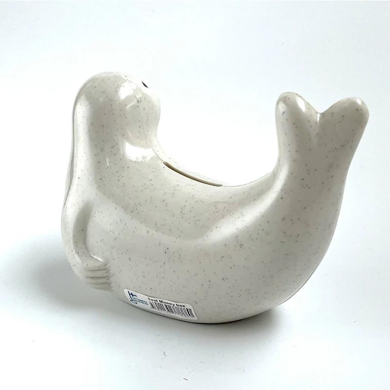 アザラシ 貯金箱 Seal Money Box PLASTEP マフラー スペシャルエディション