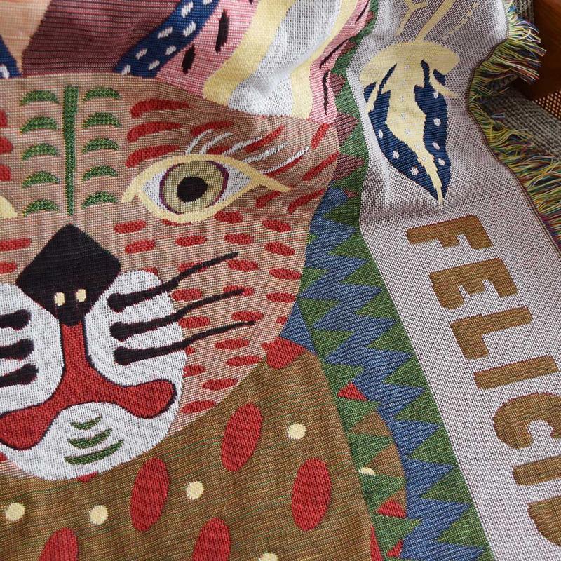 オアハカ スローケット 猫 うさぎ OAX Throwket DETAIL INC.