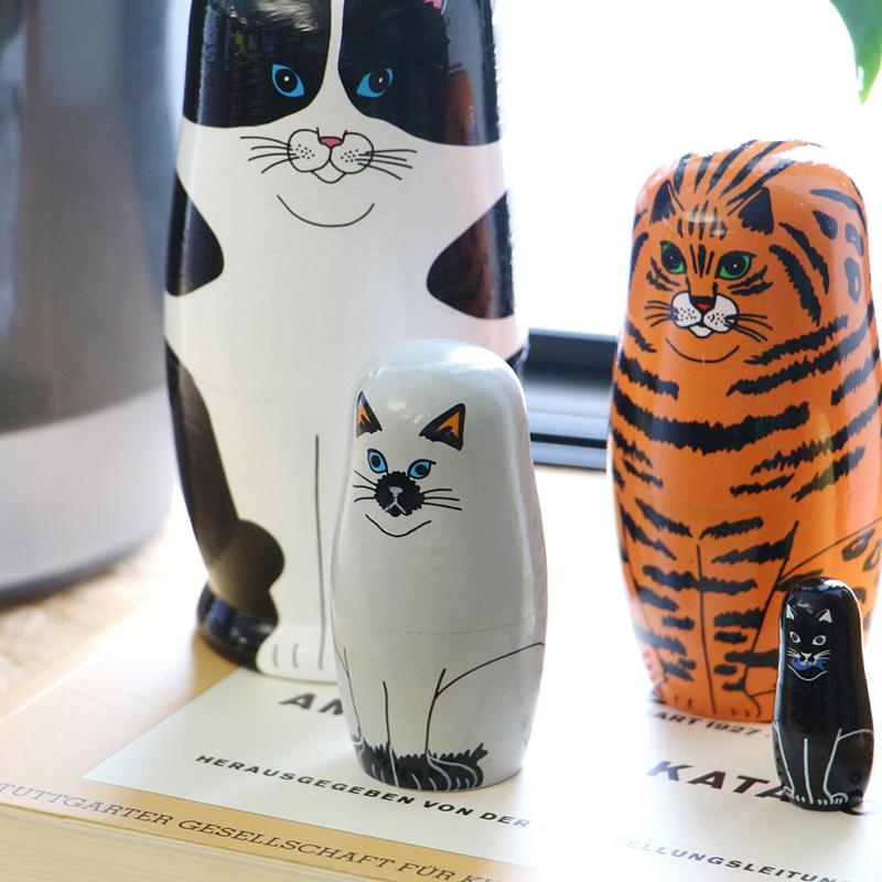 マトリョーシカ ネコ Feline 5 MIDORI KOMATSU DETAIL