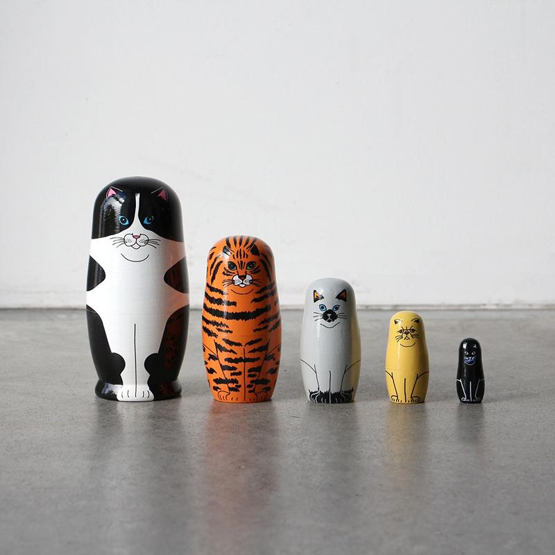 マトリョーシカ ネコ Feline 5 MIDORI KOMATSU DETAIL