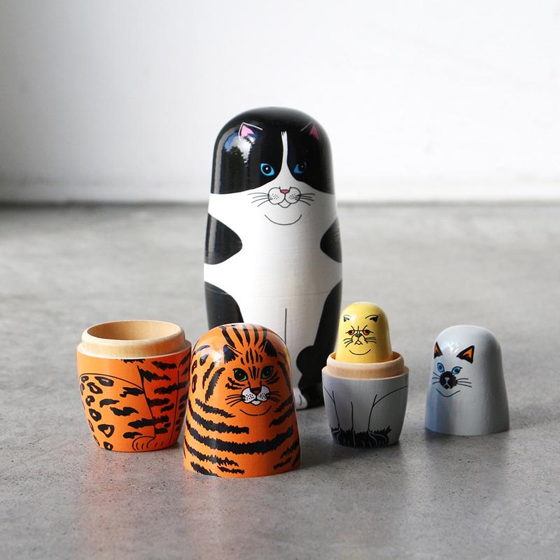 マトリョーシカ ネコ Feline 5 MIDORI KOMATSU DETAIL