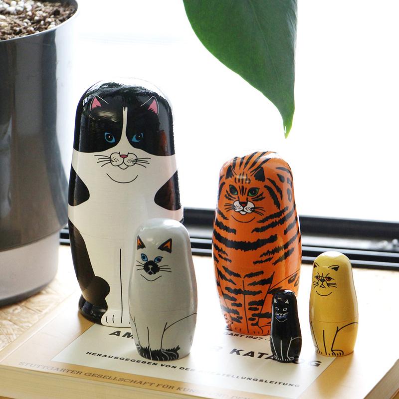 マトリョーシカ ネコ Feline 5 MIDORI KOMATSU DETAIL