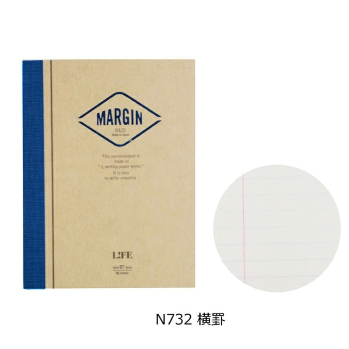 LIFE MARGIN ライフ マージンメモノート B7