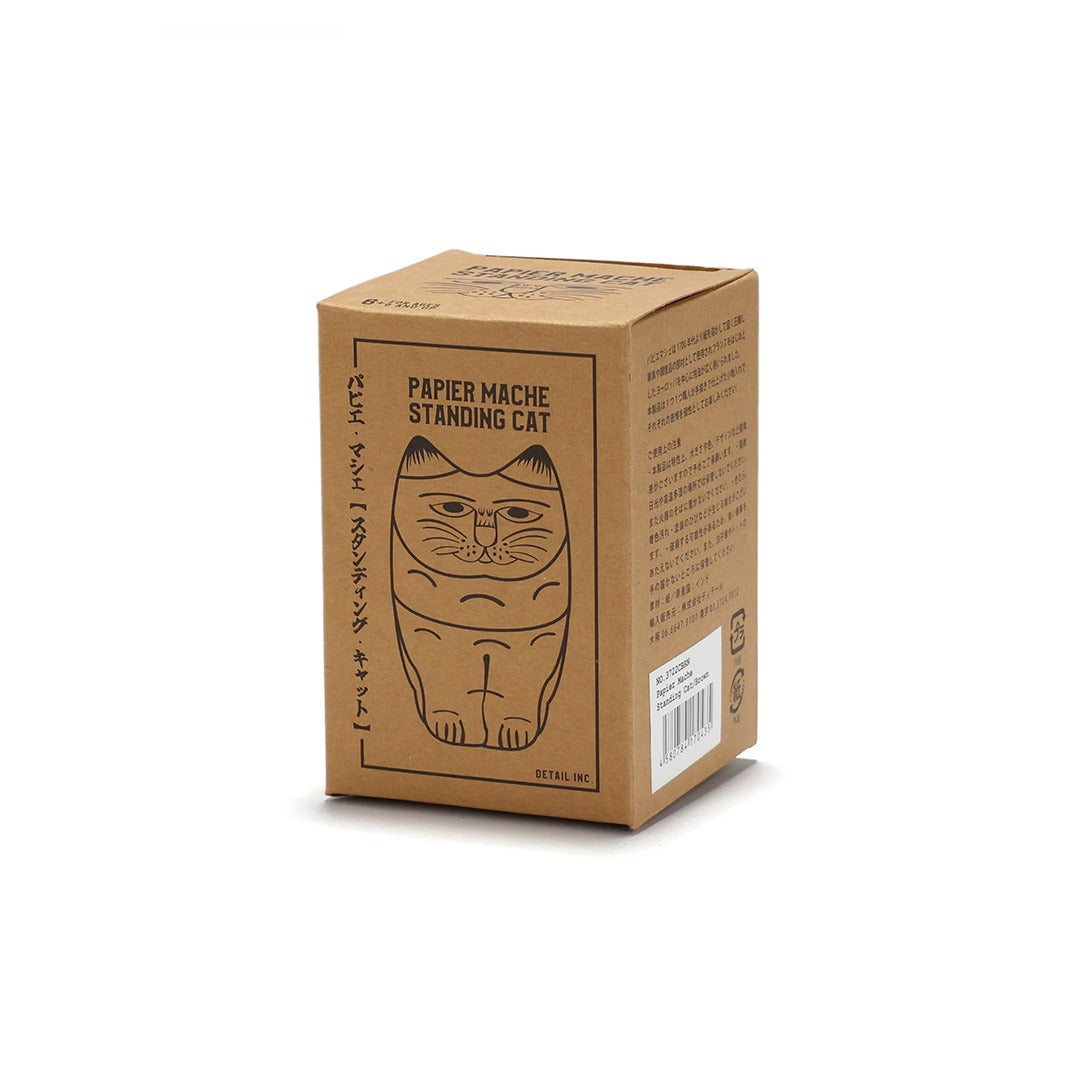 Papier Mache Standing Cat DETAIL パピエ マシェ スタンディング キャット 小物入れ
