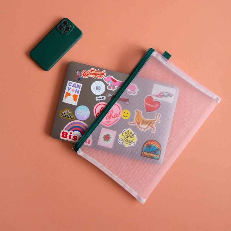 メッシュポーチ A4サイズ パピエティグル  PAPIER TIGRE POCKET L