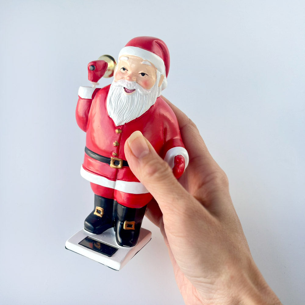 キッカーランド ソーラーサンタウィズベル クリスマス Kikkerland Solar Santa With Bell
