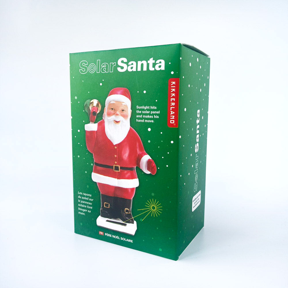キッカーランド ソーラーサンタウィズベル クリスマス Kikkerland Solar Santa With Bell