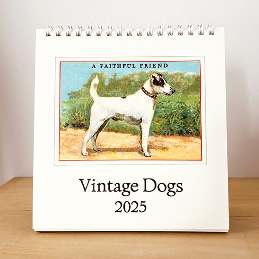 カバリーニ 2025年 カレンダー VintageDogs ヴィンテージ ドッグ 卓上