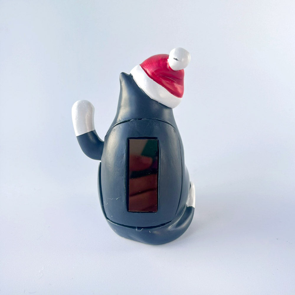 キッカーランド ソーラーキャット ウィズ サンタ ハット クリスマス KIKKERLAND Solar Cat With Santa Hat