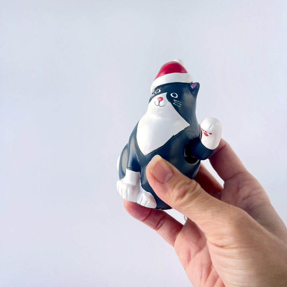 キッカーランド ソーラーキャット ウィズ サンタ ハット クリスマス KIKKERLAND Solar Cat With Santa Hat