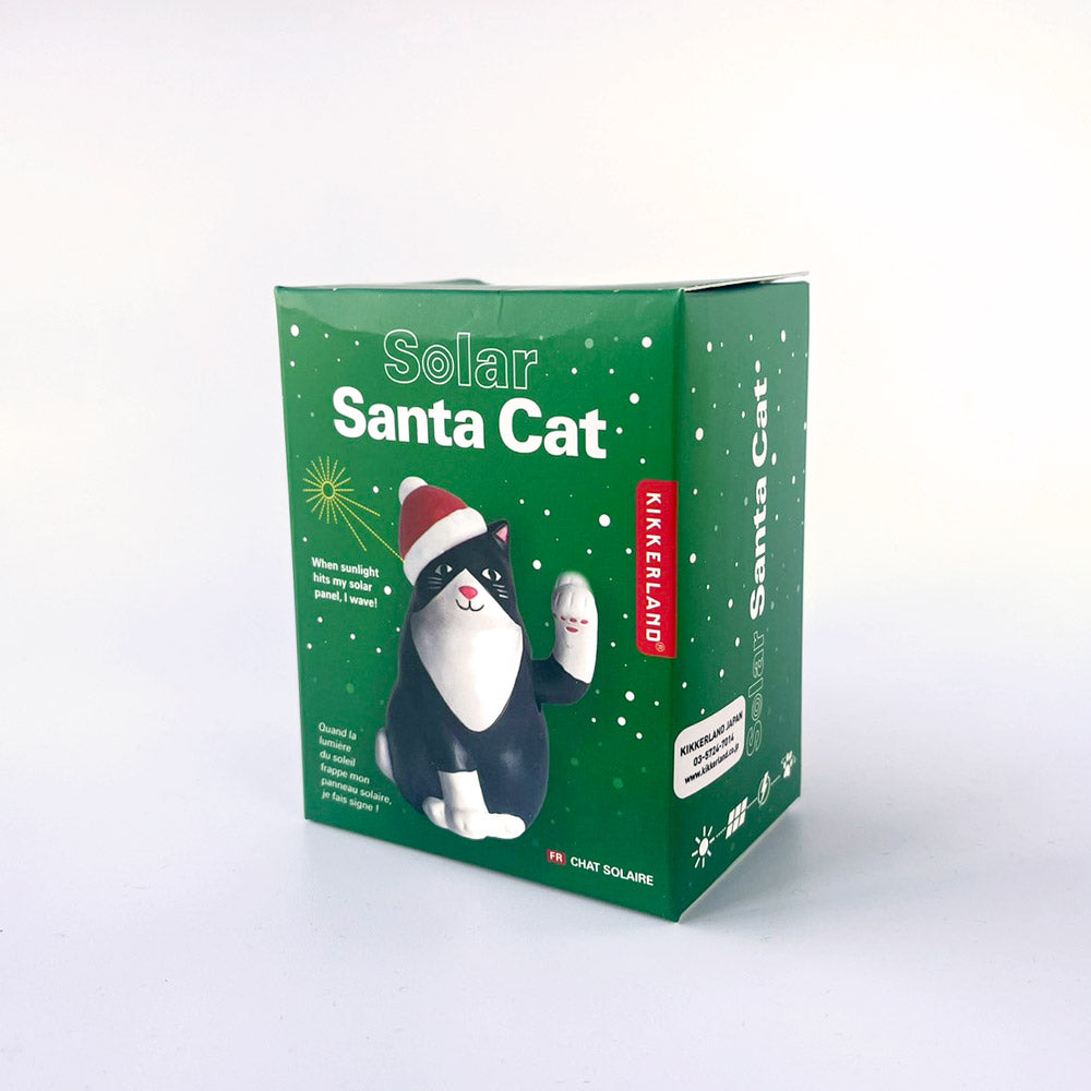 キッカーランド ソーラーキャット ウィズ サンタ ハット クリスマス KIKKERLAND Solar Cat With Santa Hat