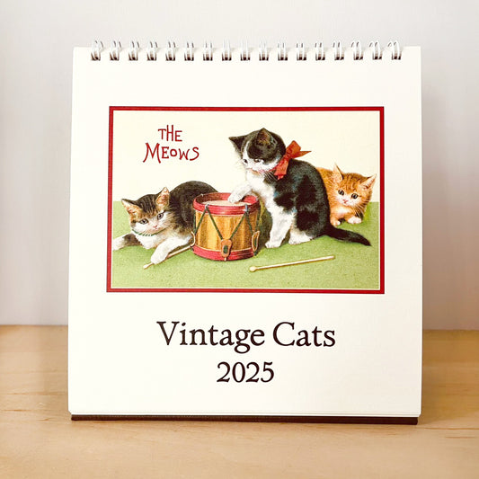 カバリーニ 2025年 カレンダー ヴィンテージ キャット VintageCats 卓上