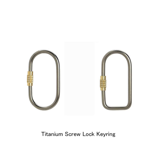 チタニウム スクリュー ロック キーリング キーホルダー DETAIL