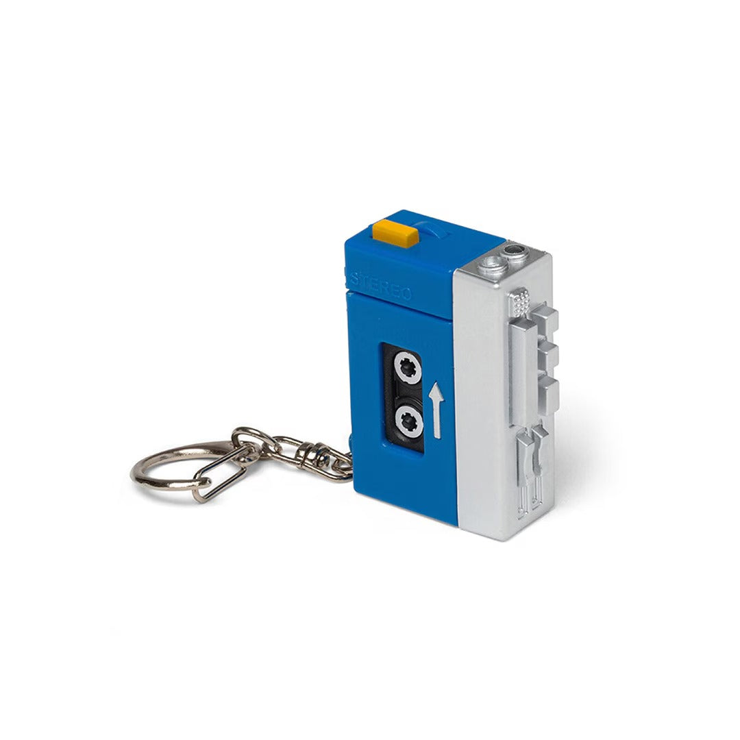 カセットプレーヤー型 キーホルダー Tape Player LED Keychain KIKKERLAND