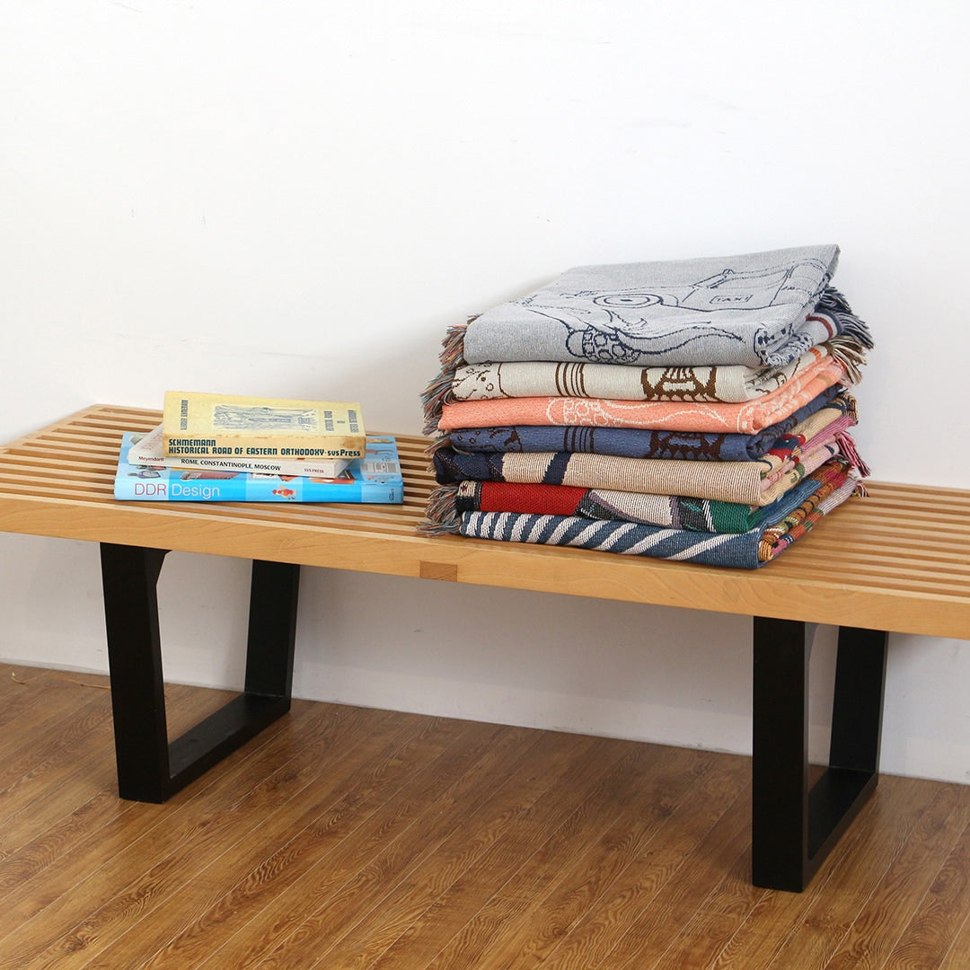 オアハカ スローケット ひざ掛け OAX Throwket 大判 リバーシブル