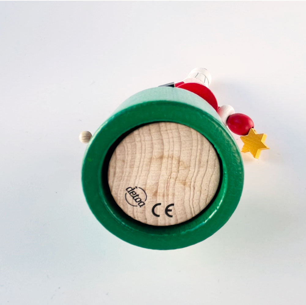 デトア プッシュアップトイ クリスマス サンタ トナカイ DETOA WOODEN PUSH UP TOY