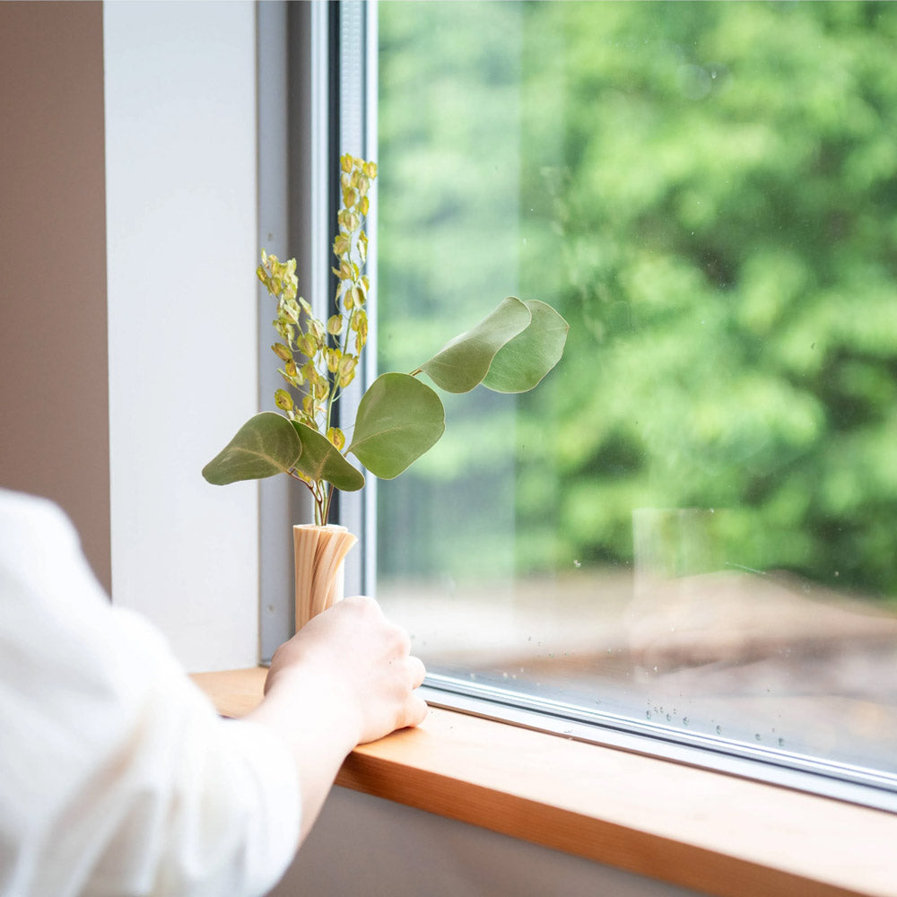 Shiki bun 紙木と花 Long 花器 ドライフラワー やまとわ