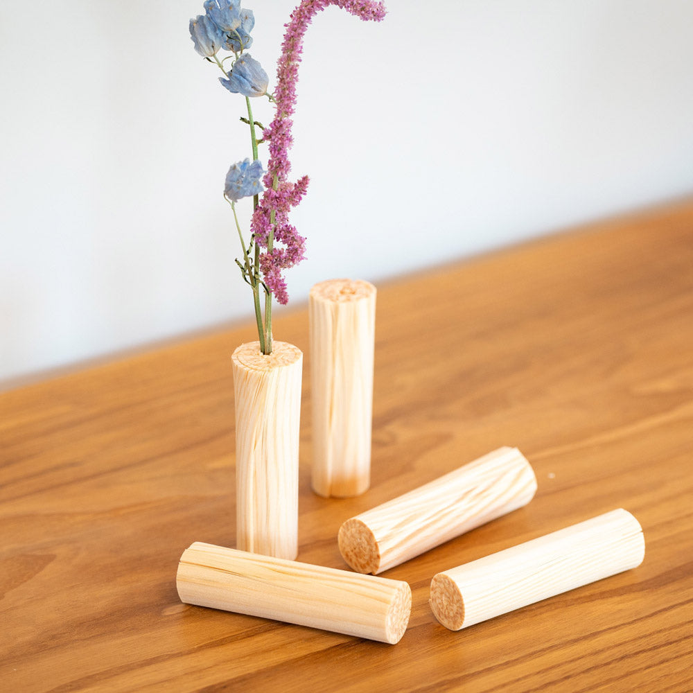 Shiki bun 紙木と花 Long 花器 ドライフラワー やまとわ