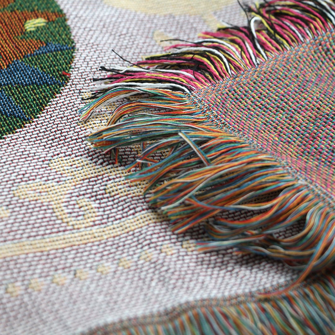 オアハカ スローケット ひざ掛け OAX Throwket 大判 リバーシブル