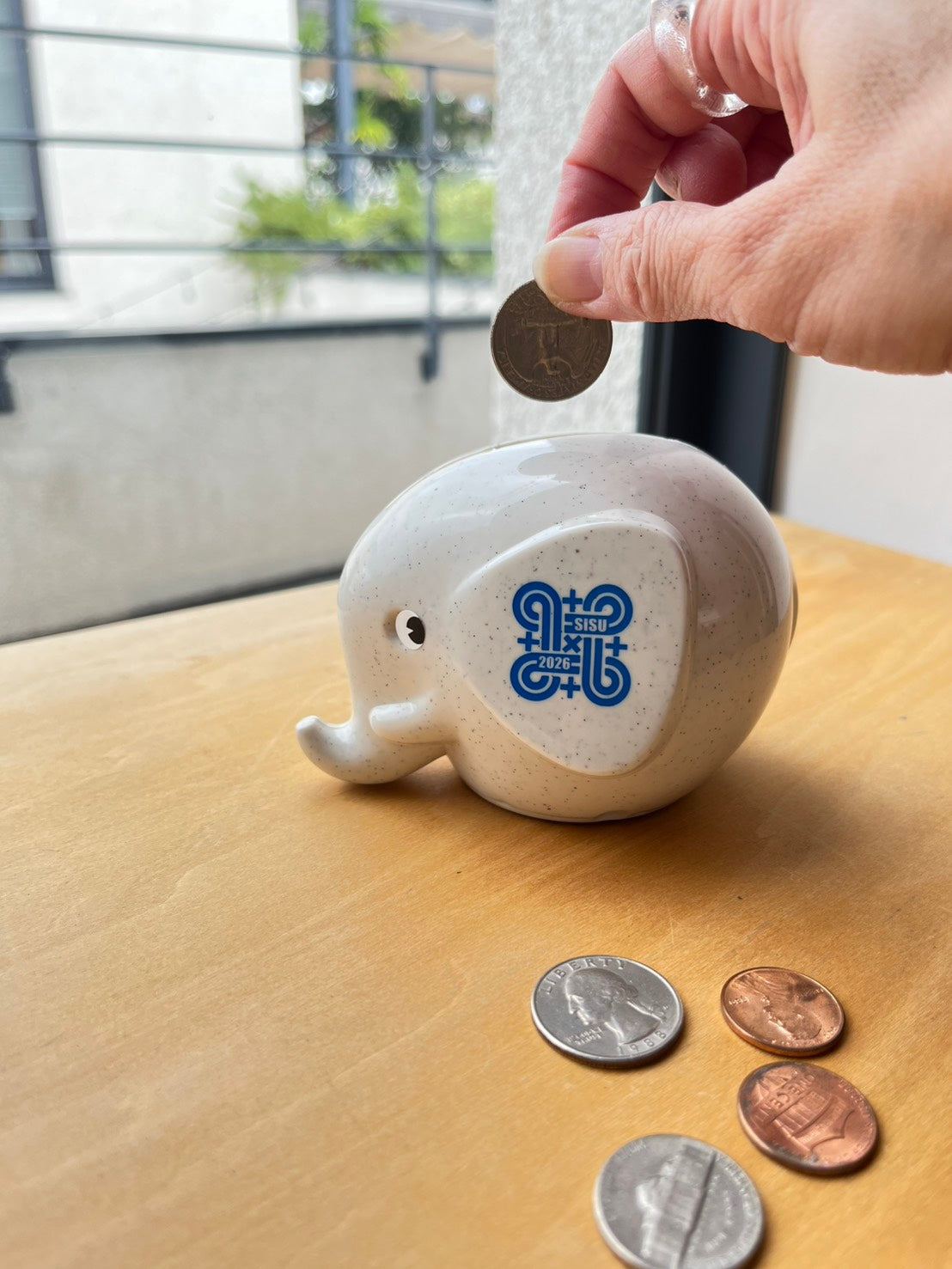 Fantti エレファントバンク 貯金箱 2026限定 ゾウ SISU マーブル 北欧雑貨