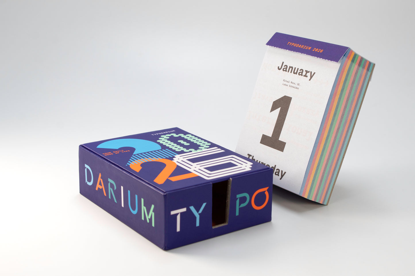 日めくり カレンダー タイポダリウム Typodarium 2026