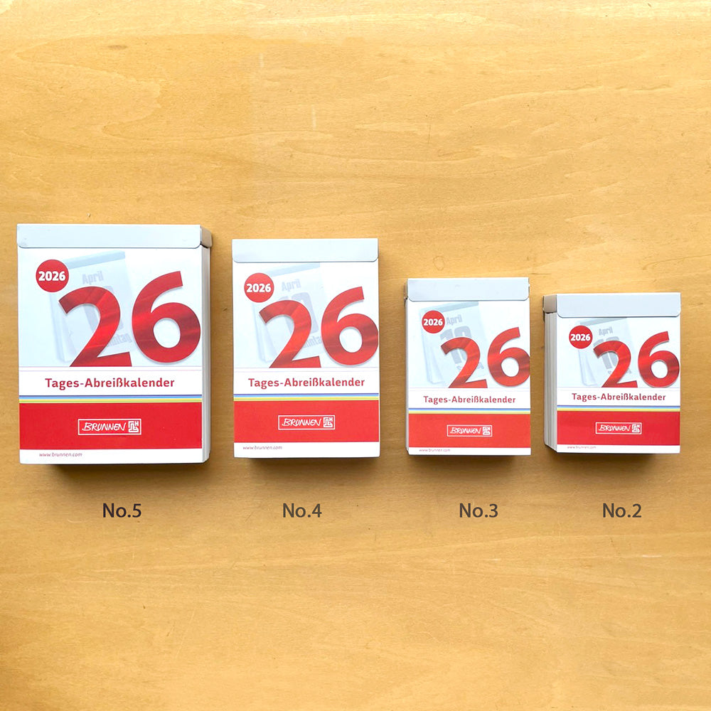 ブルネン 2026 日めくり カレンダー  BRUNNEN