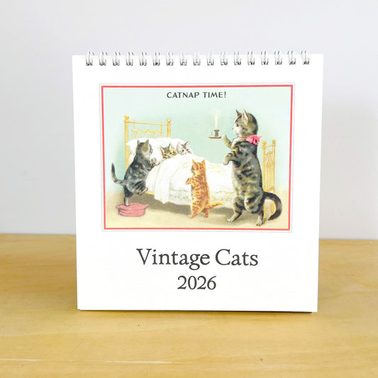 カバリーニ 2026年 カレンダー ヴィンテージ キャット VintageCats 卓上