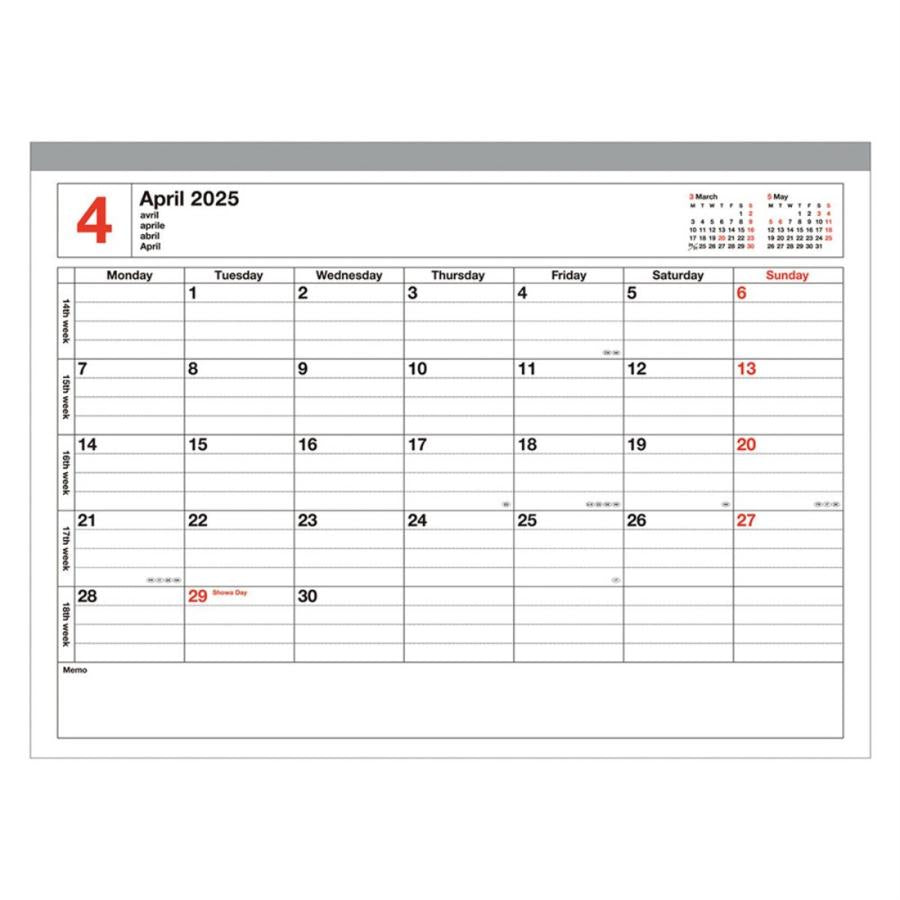 マークス 手帳 2025 ノートブックカレンダー S 2025年1月始まり