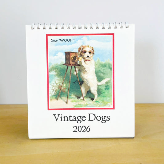 カバリーニ 2026年 カレンダー VintageDogs ヴィンテージ ドッグ 卓上