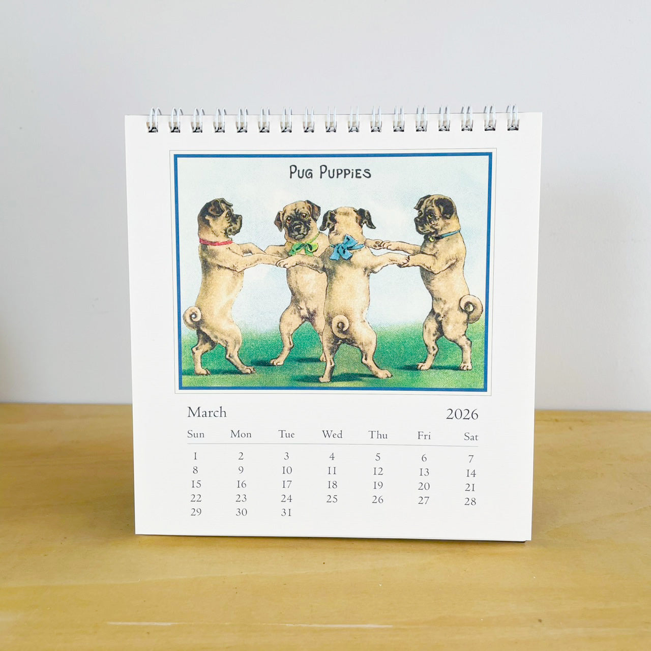 カバリーニ 2026年 カレンダー VintageDogs ヴィンテージ ドッグ 卓上