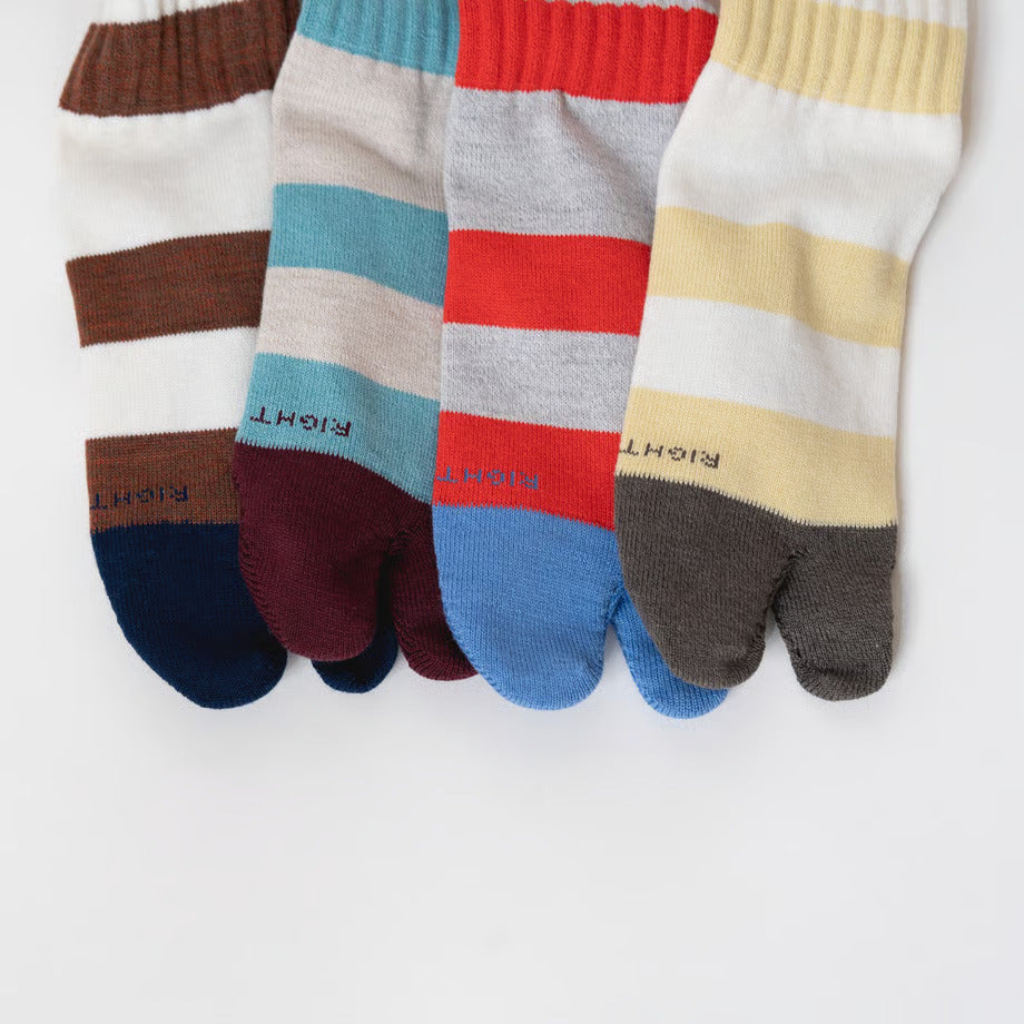 AMITABI STOKED! コットンウールストライプソックス アミタビ ストークド