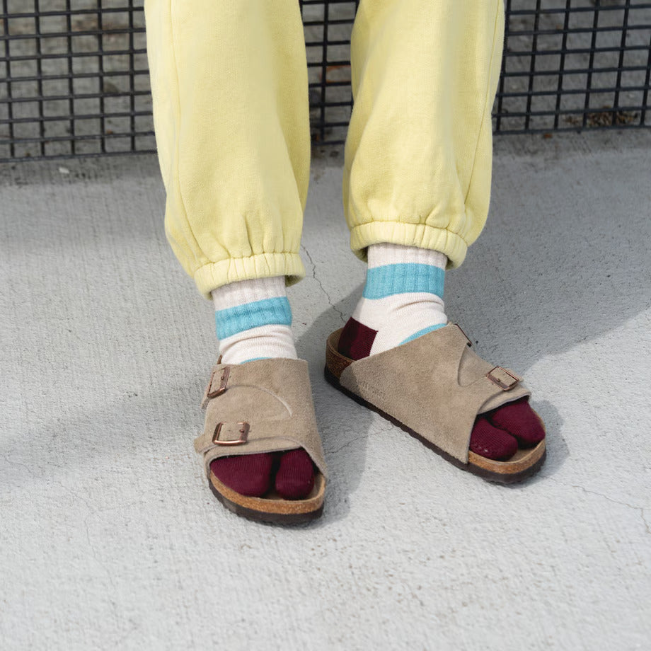 AMITABI STOKED! コットンウールストライプソックス アミタビ ストークド