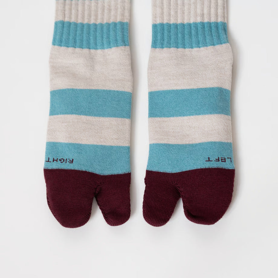 AMITABI STOKED! コットンウールストライプソックス アミタビ ストークド