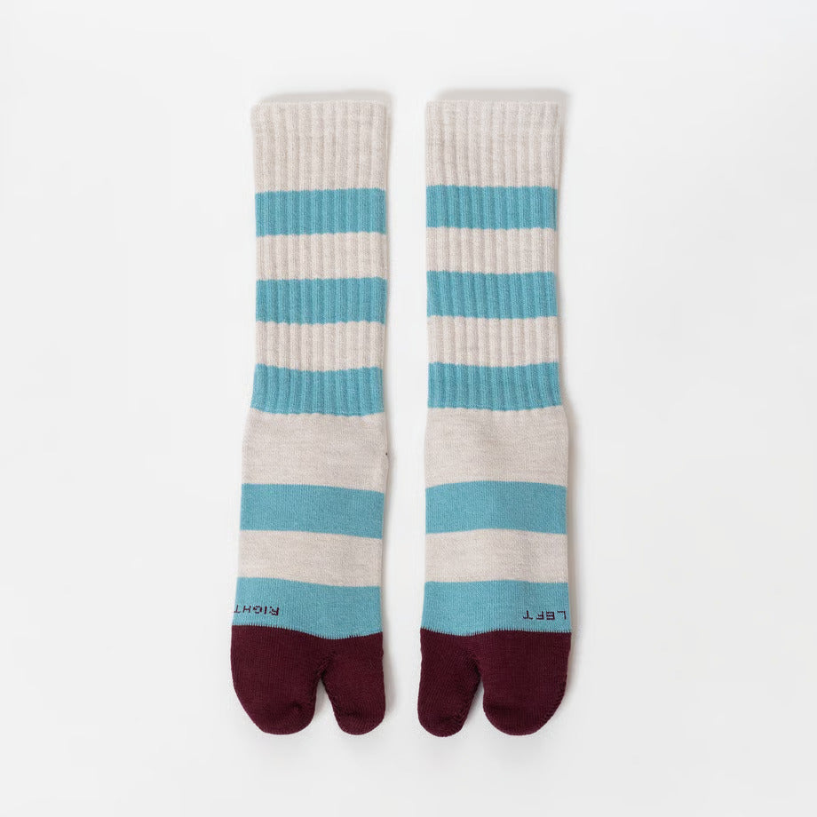 AMITABI STOKED! コットンウールストライプソックス アミタビ ストークド