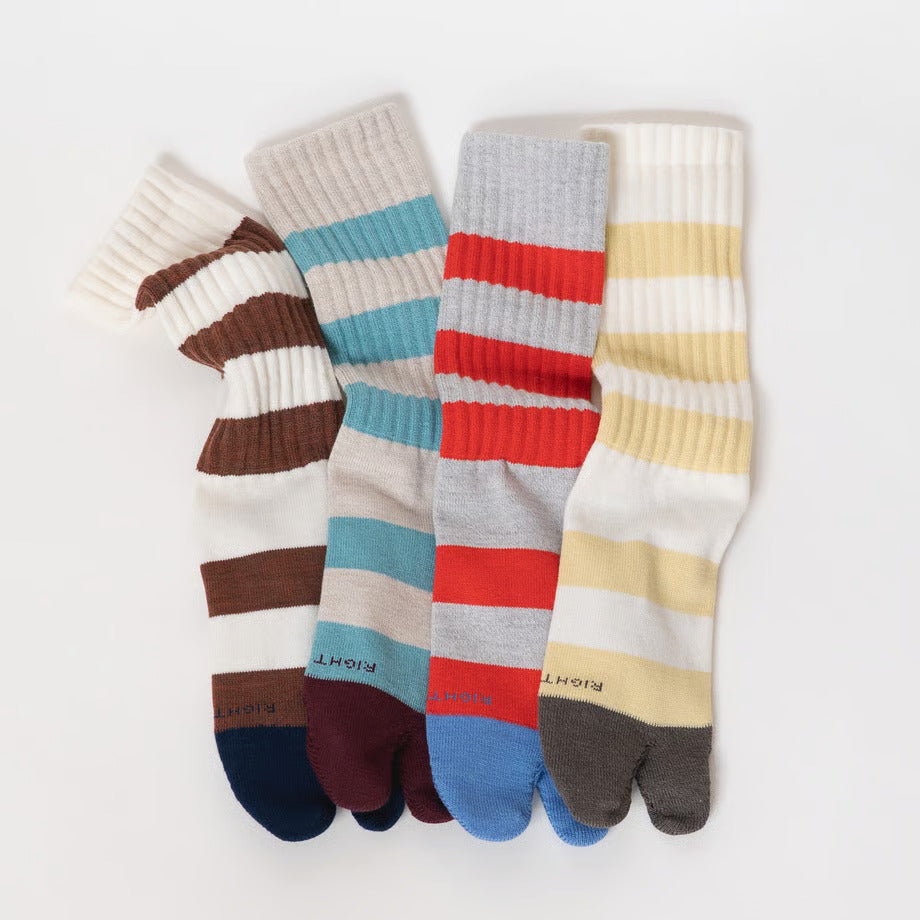 AMITABI STOKED! コットンウールストライプソックス アミタビ ストークド